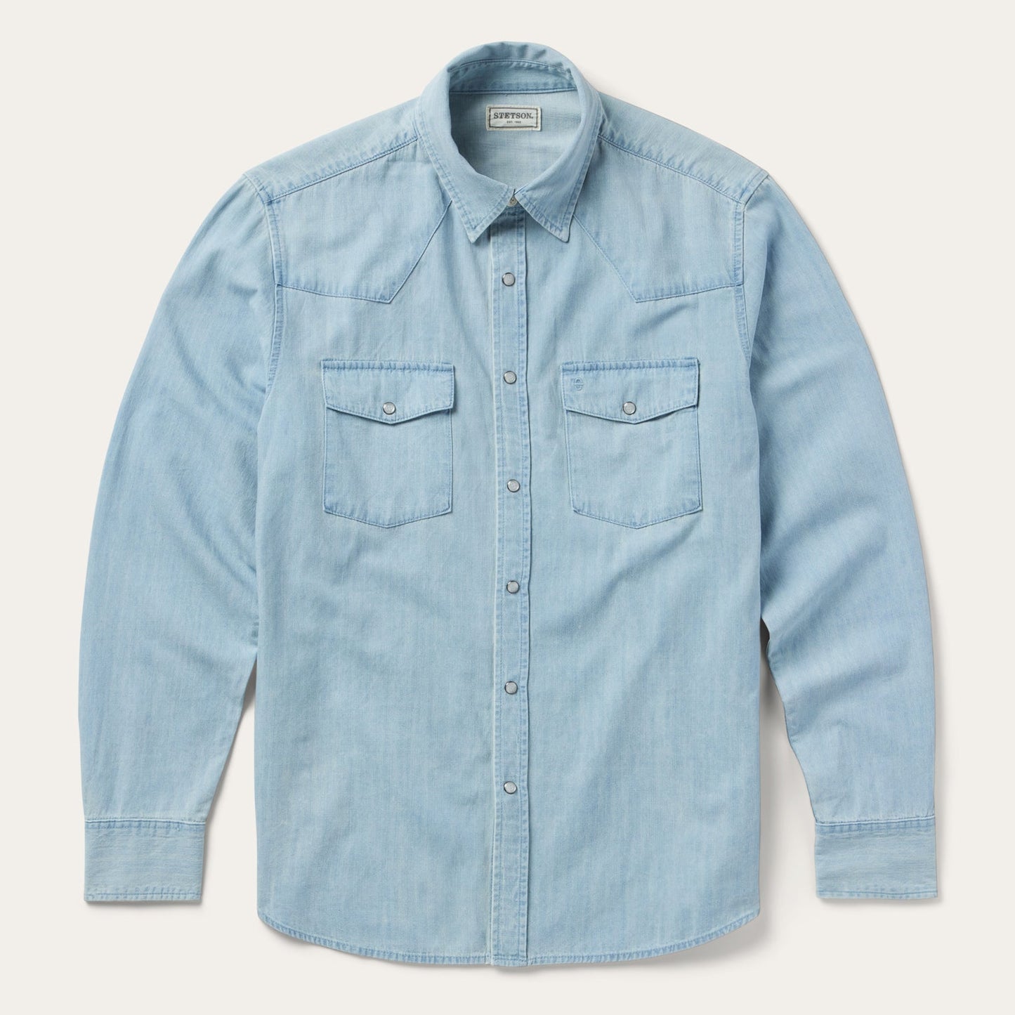 Chambray Oxford Western Shirt Men