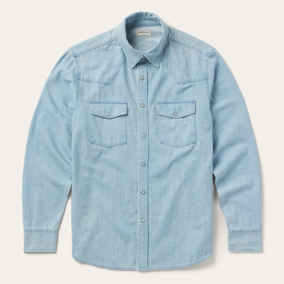 Chambray Oxford Western Shirt Men