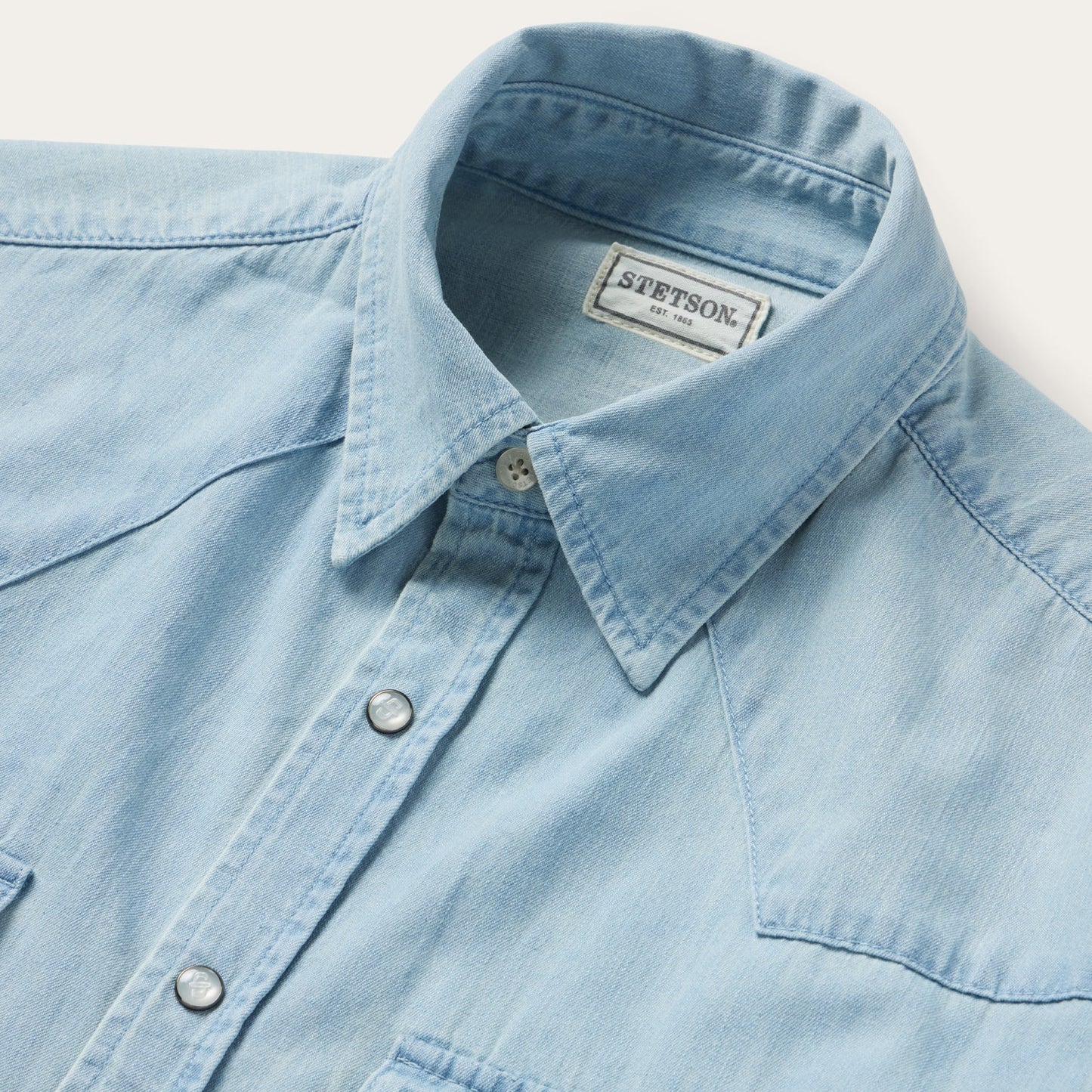 Chambray Oxford Western Shirt Men