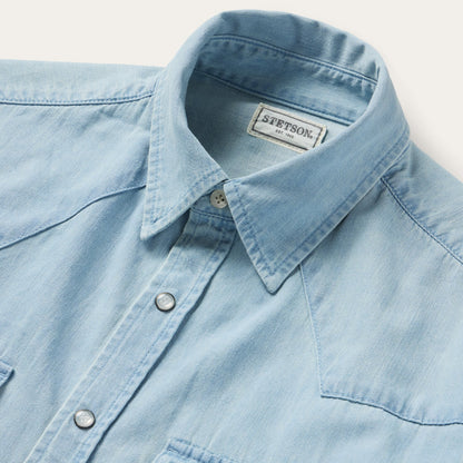 Chambray Oxford Western Shirt Men