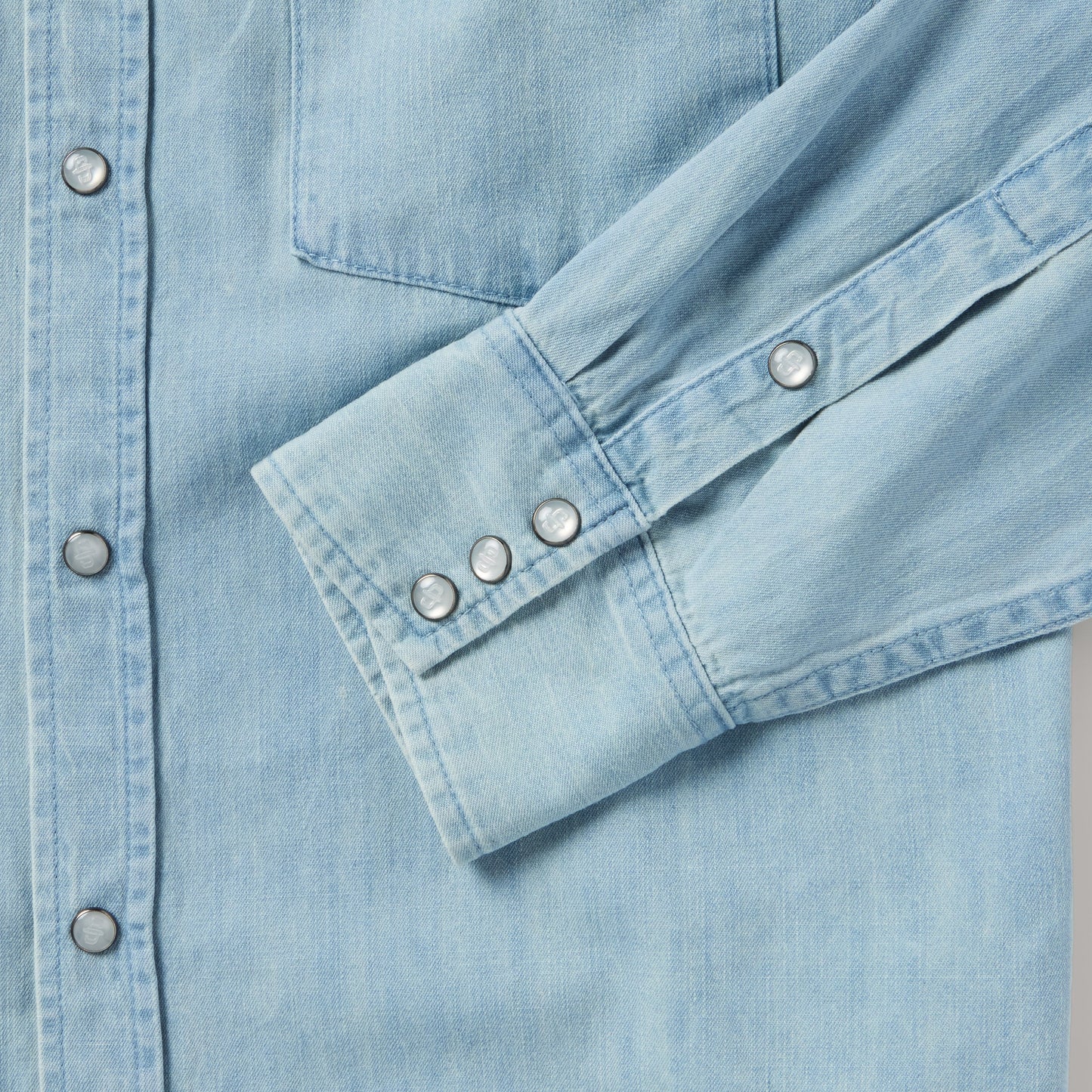 Chambray Oxford Western Shirt Men