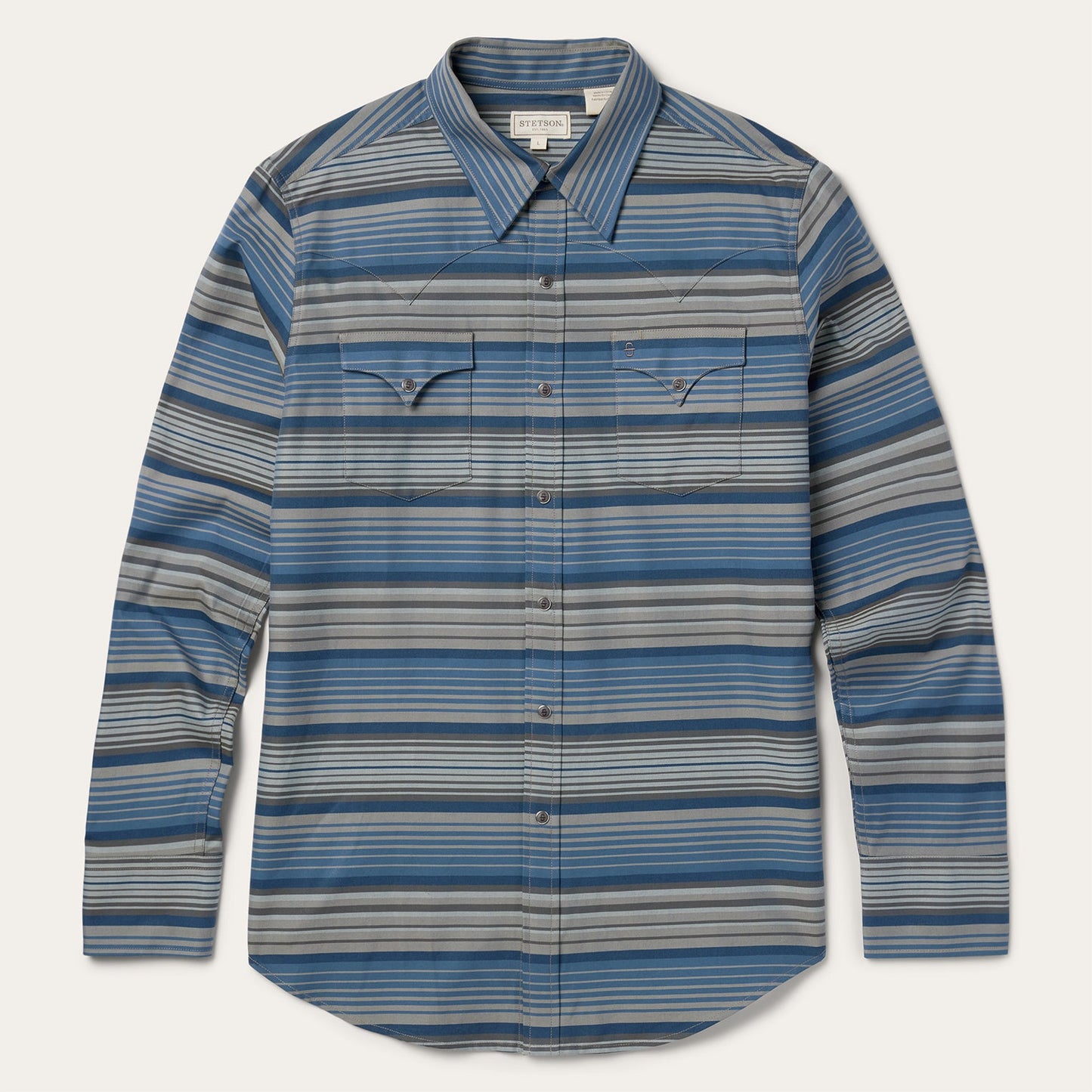 Serape Stripe Western Shirt Men