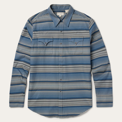 Serape Stripe Western Shirt Men