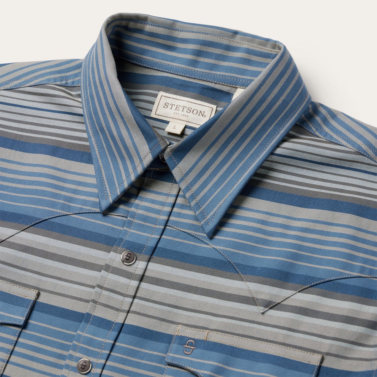 Serape Stripe Western Shirt Men