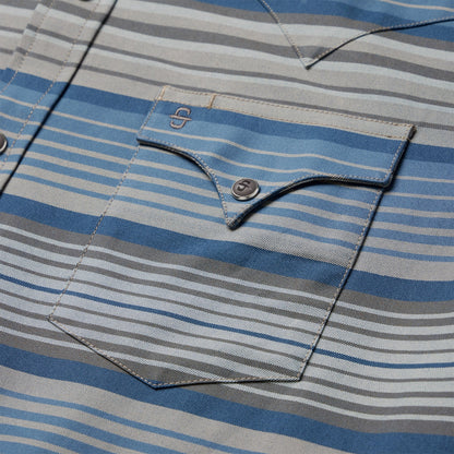 Serape Stripe Western Shirt Men