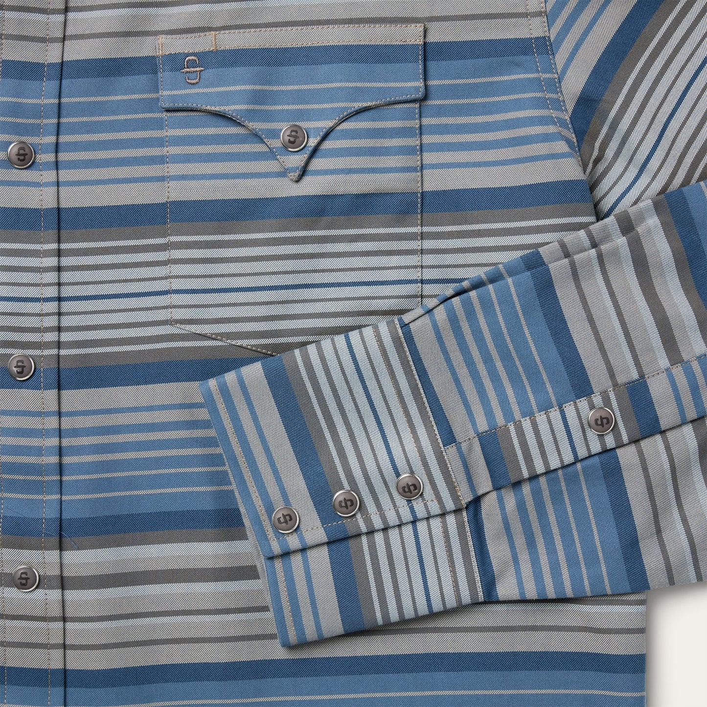 Serape Stripe Western Shirt Men