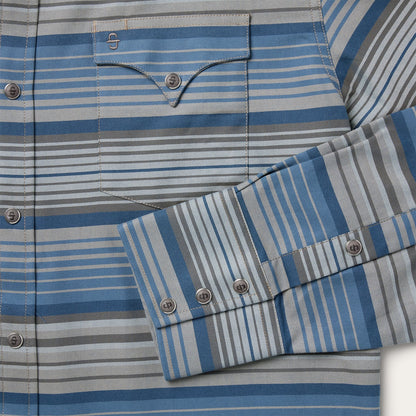 Serape Stripe Western Shirt Men