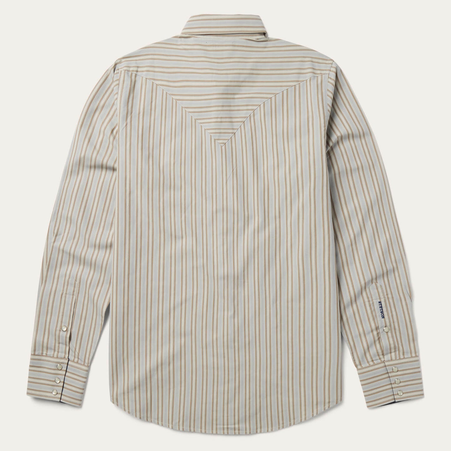 Ticking Stripe Western Shirt Men
