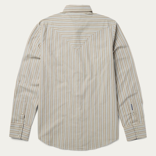Ticking Stripe Western Shirt Men