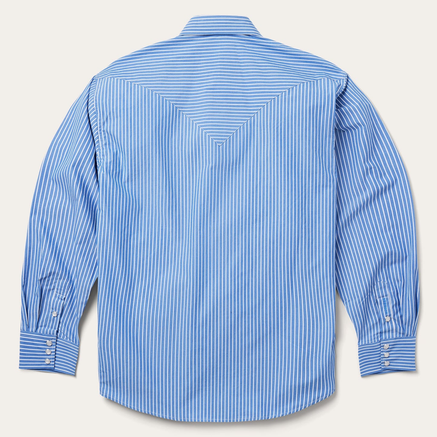 Blue Western Stripe Shirt Men