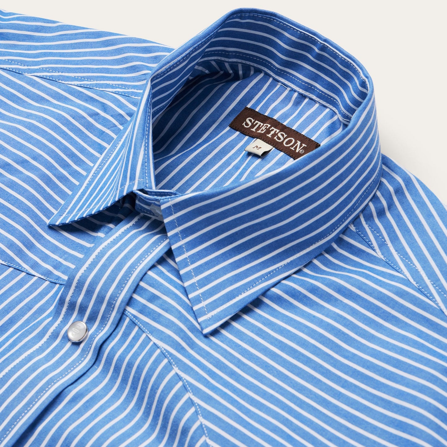 Blue Western Stripe Shirt Men