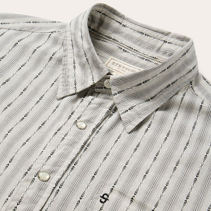 Dobby Stripe Shirt Men