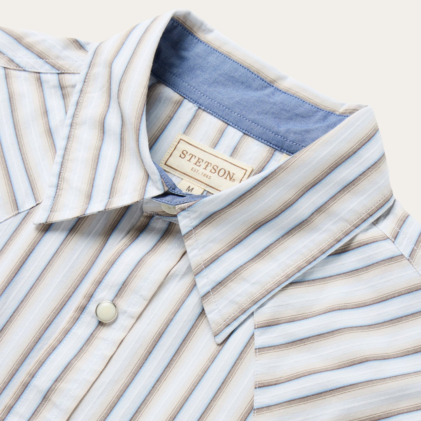 Ombre Stripe Western Shirt Men