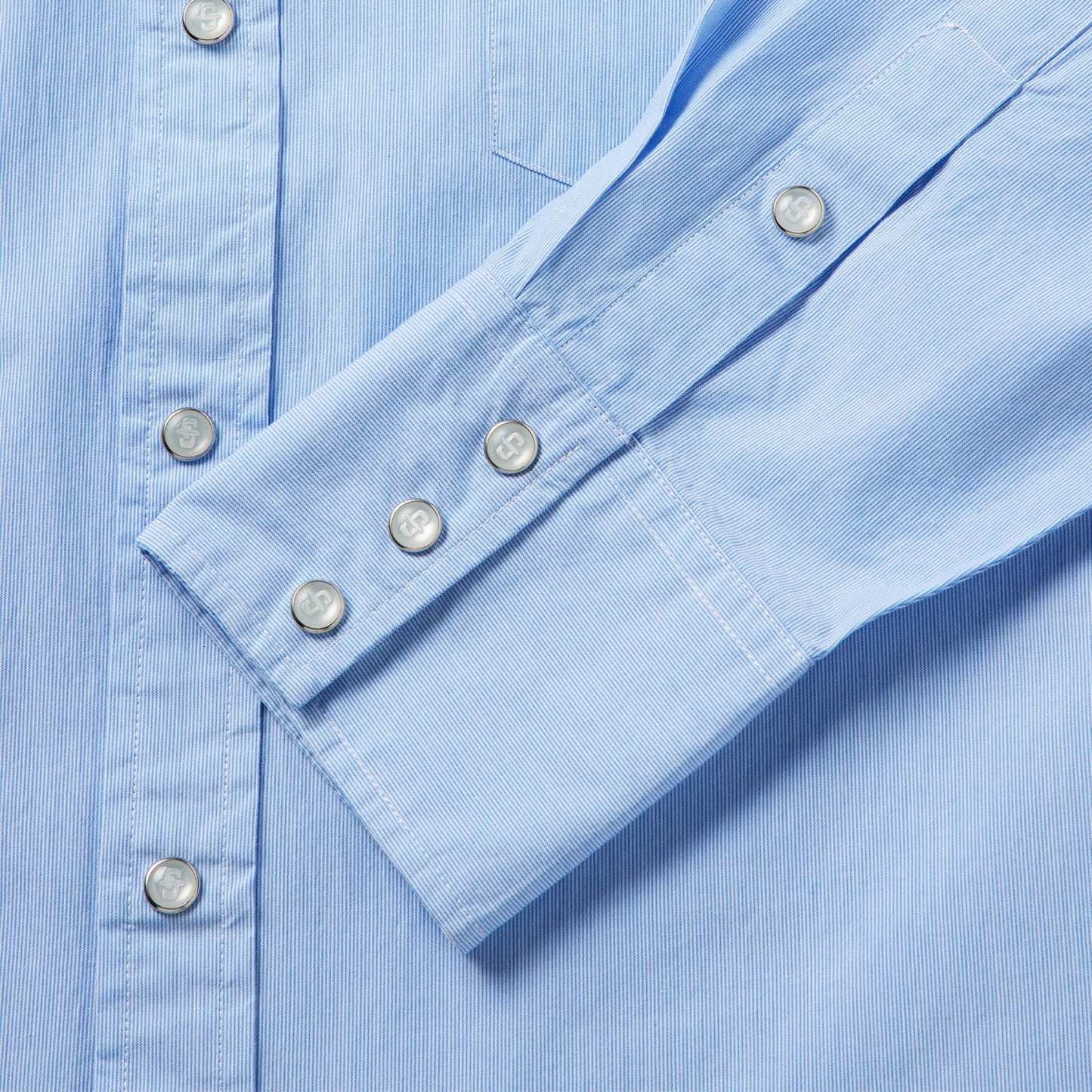 Fine Line Stripe Western Shirt Men