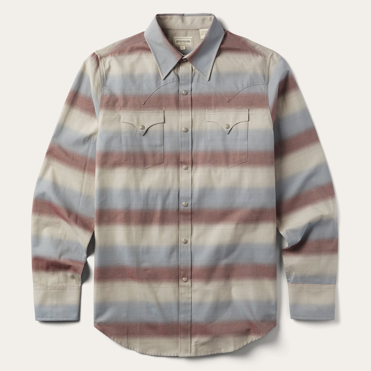 Ombre Stripe Twill Shirt Men