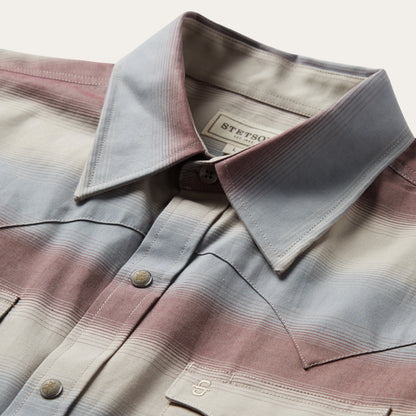 Ombre Stripe Twill Shirt Men