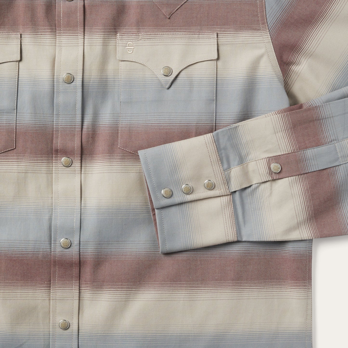 Ombre Stripe Twill Shirt Men