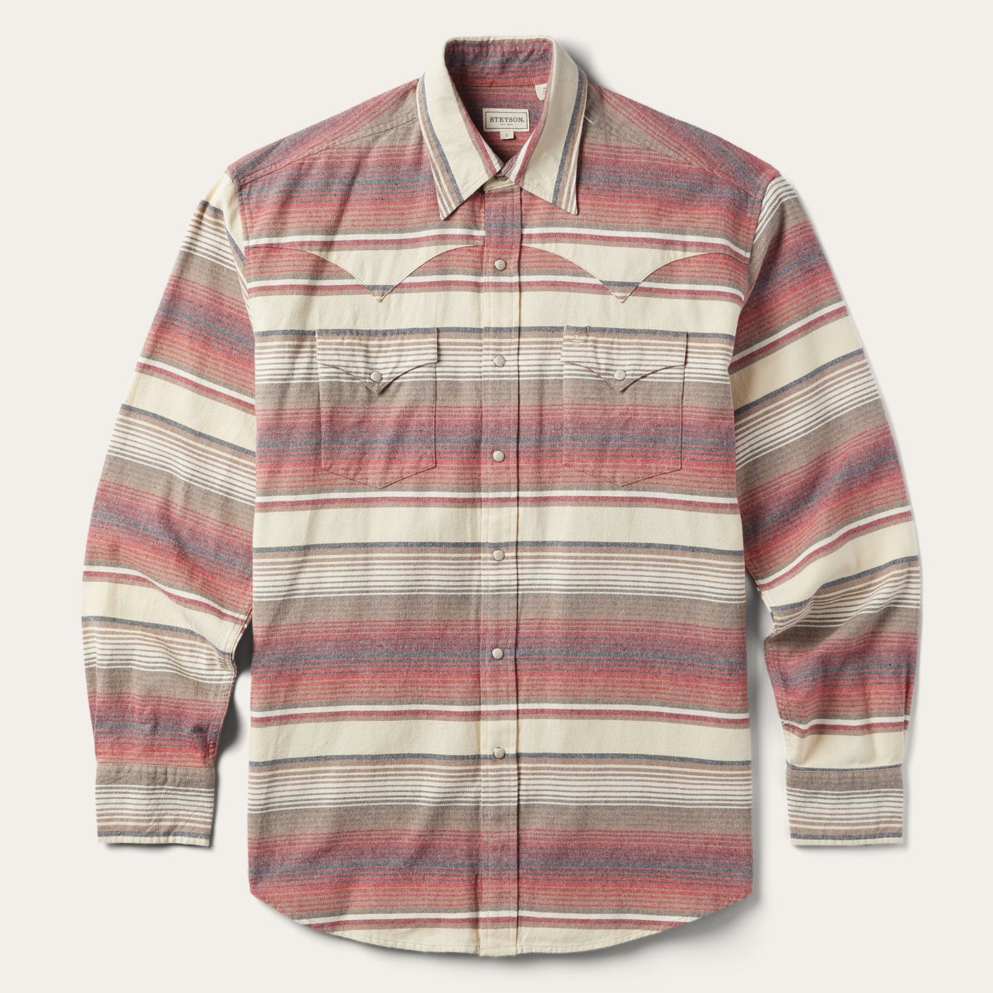 Brushed Twill Striped Shirt Men