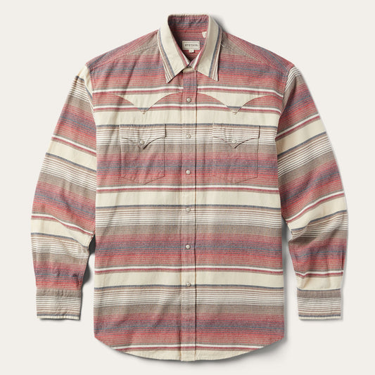 Brushed Twill Striped Shirt Men