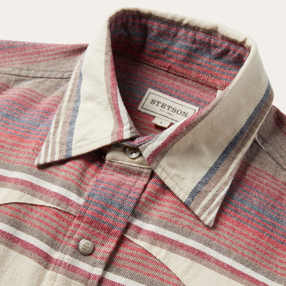 Brushed Twill Striped Shirt Men