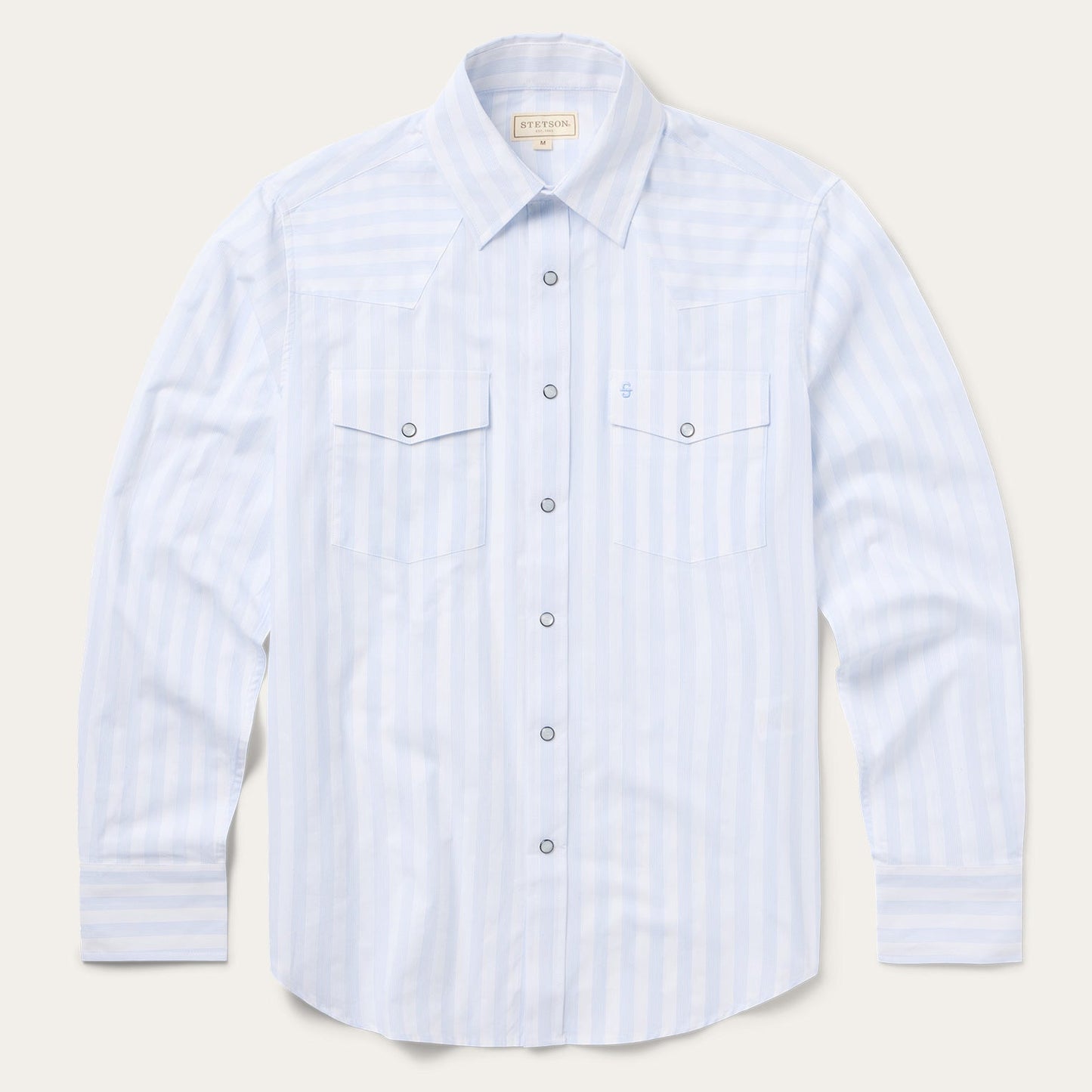 Stripe Oxford Western Shirt Men