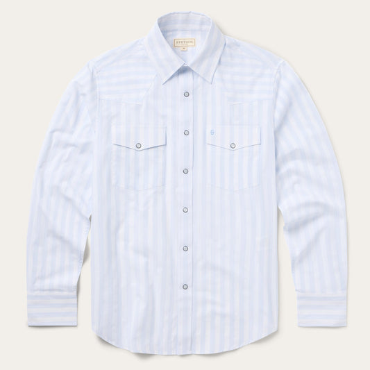Stripe Oxford Western Shirt Men