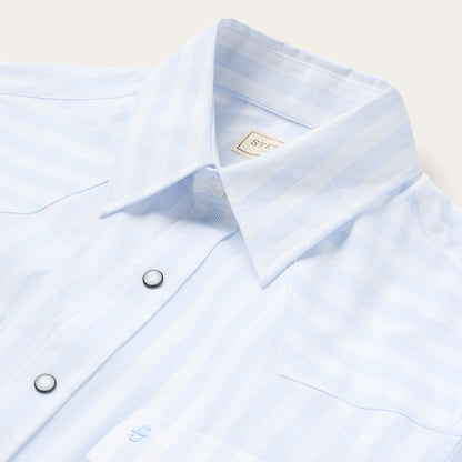 Stripe Oxford Western Shirt Men