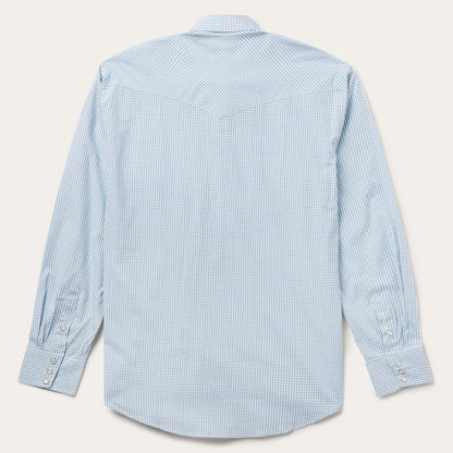 Two Stripe Check Western Shirt Men