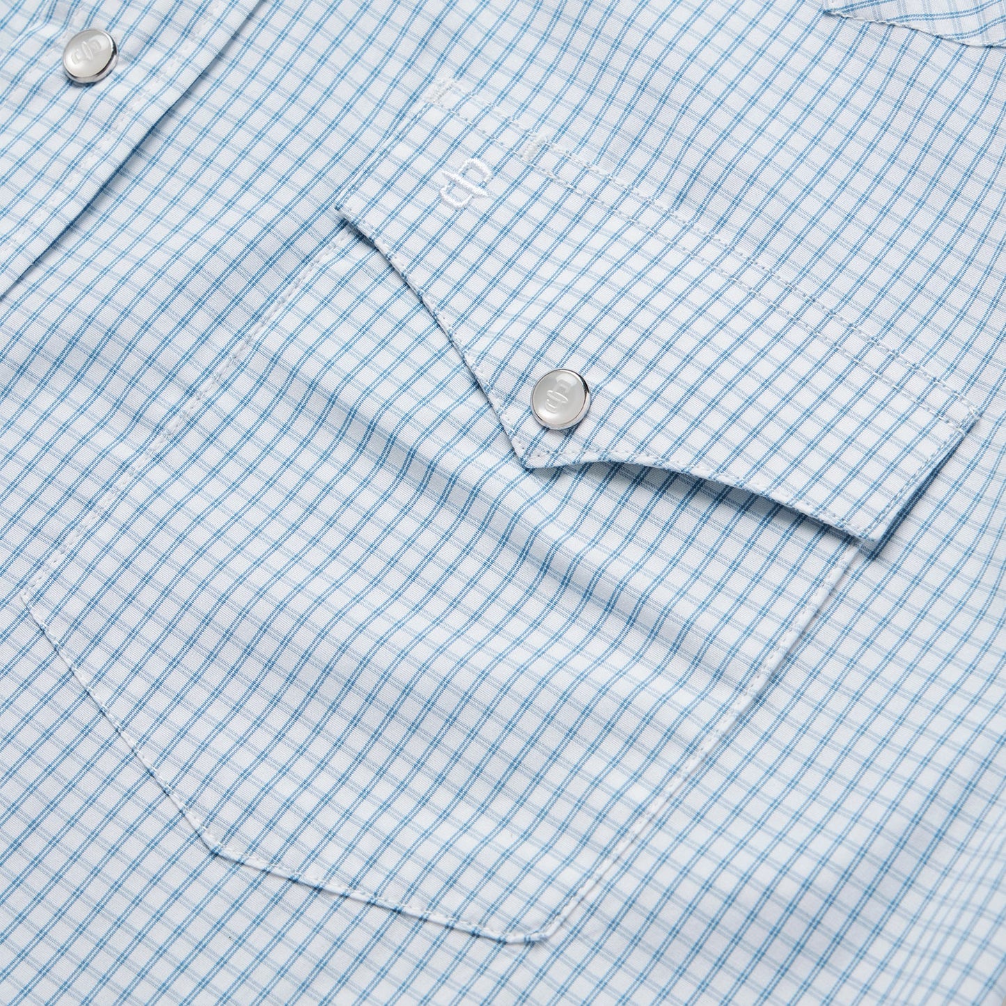 Two Stripe Check Western Shirt Men