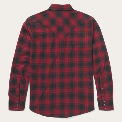 Brushed Twill Plaid Shirt Men