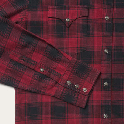 Brushed Twill Plaid Shirt Men