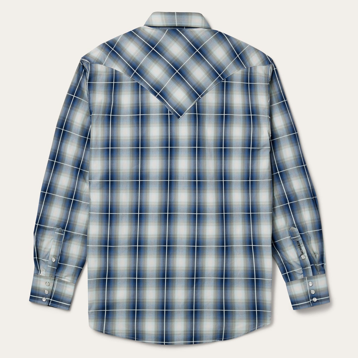 Crystal Plaid Western Shirt Men