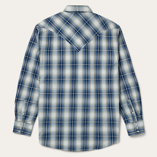 Crystal Plaid Western Shirt Men