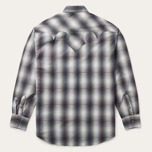 Smoke Ombre Western Shirt Men
