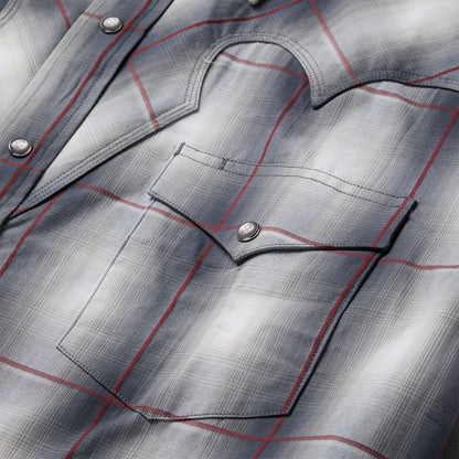 Smoke Ombre Western Shirt Men