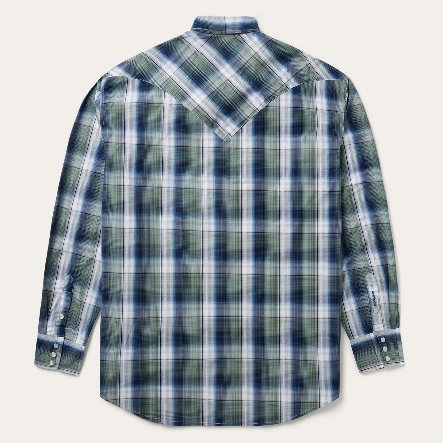 Lucky Diamond Plaid Western Shirt Men