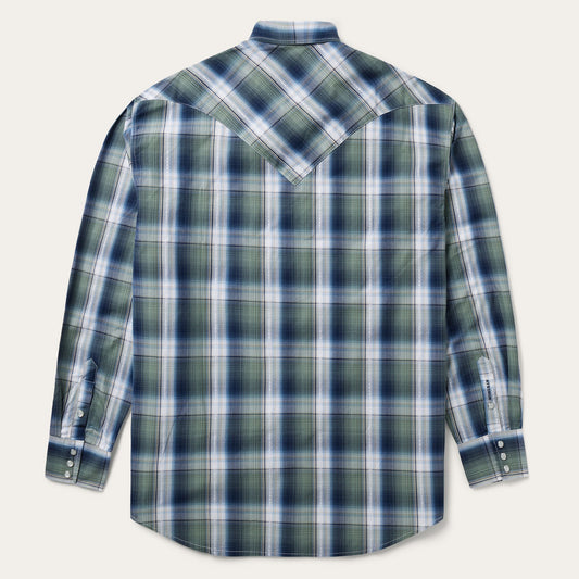 Lucky Diamond Plaid Western Shirt Men