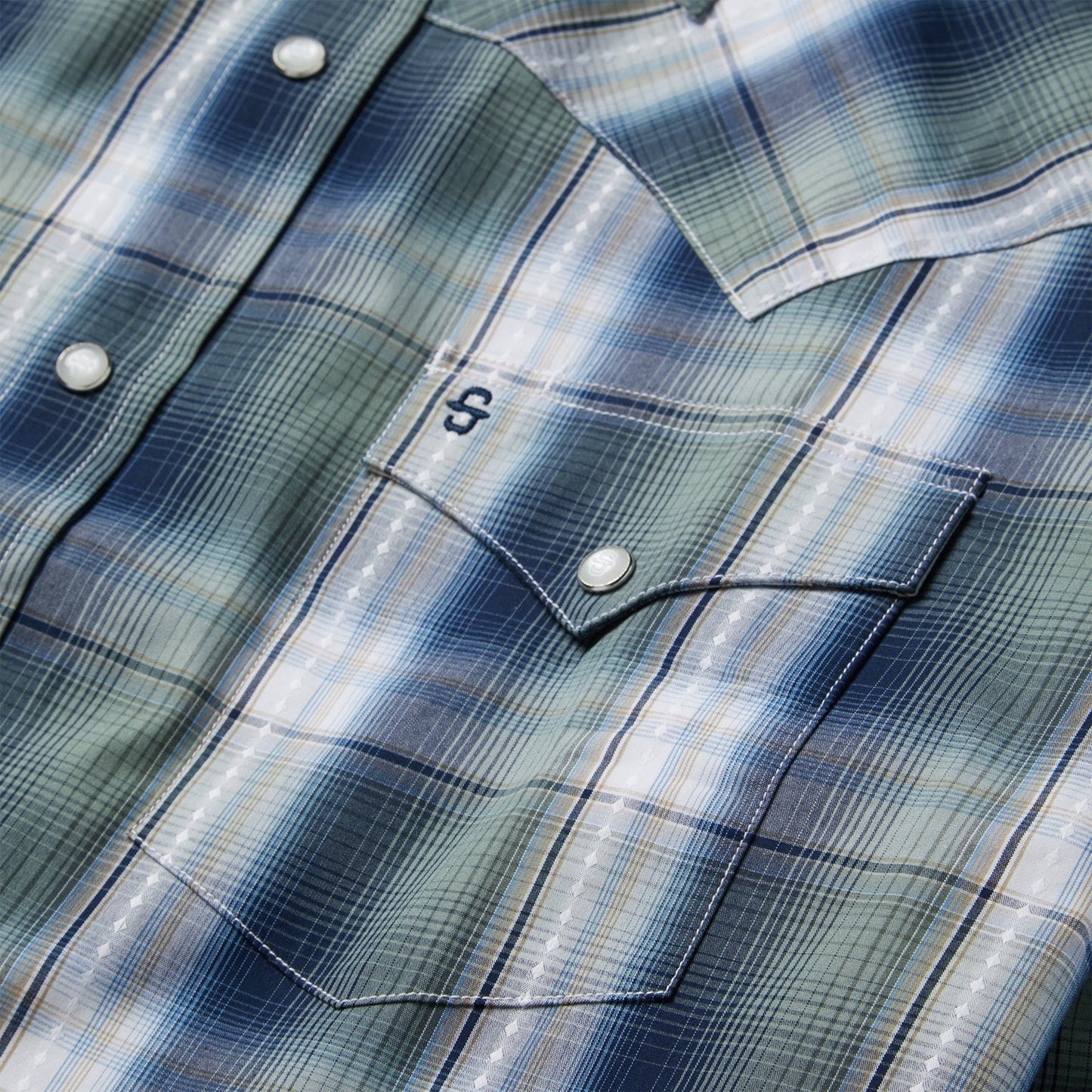 Lucky Diamond Plaid Western Shirt Men