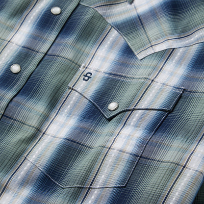 Lucky Diamond Plaid Western Shirt Men