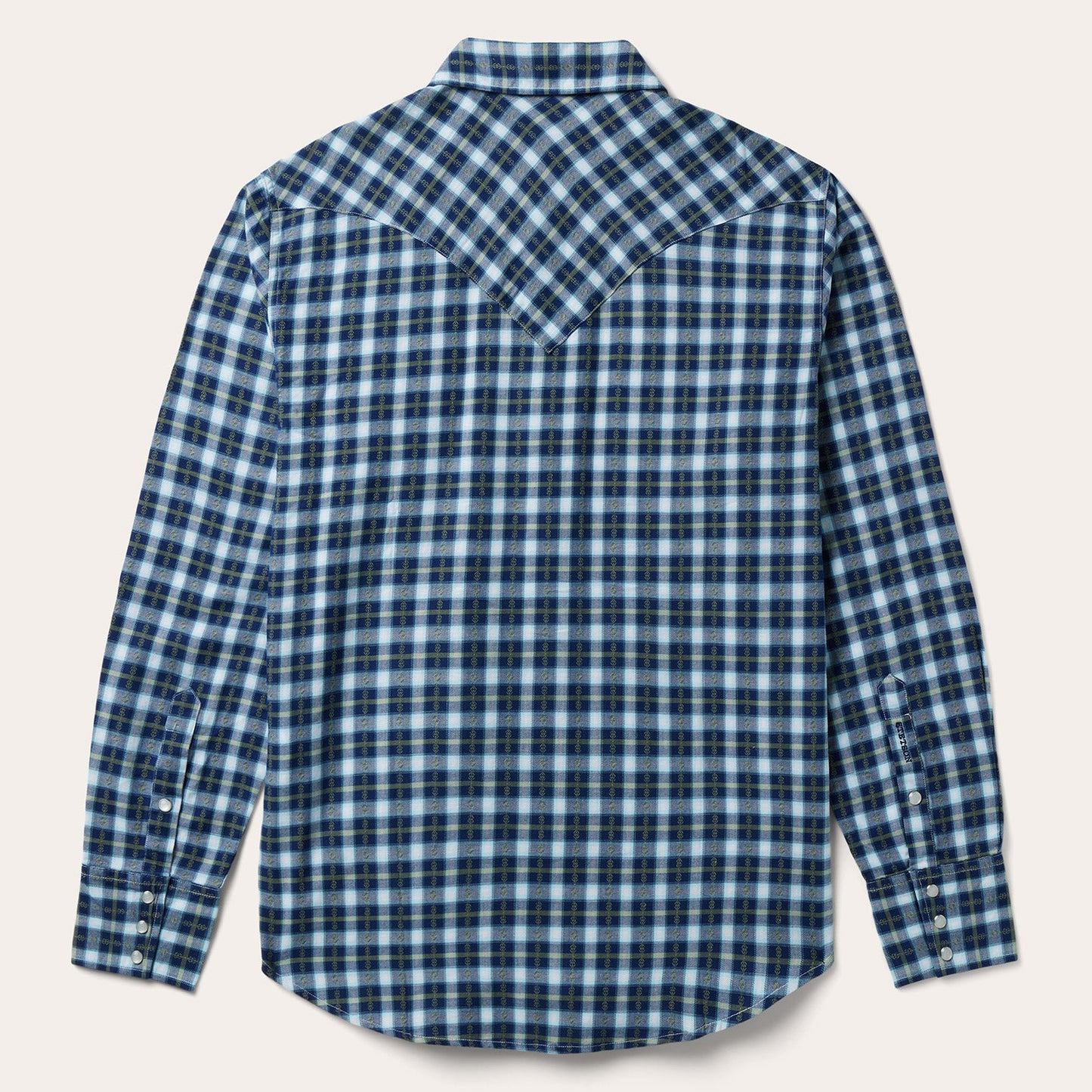 Plaid Twill Dobby Western Shirt Men
