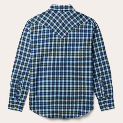 Plaid Twill Dobby Western Shirt Men
