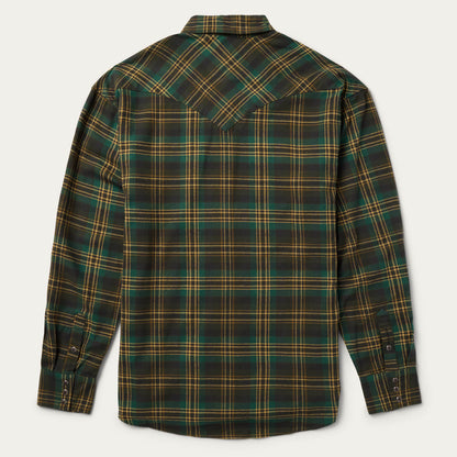 Brushed Flannel Western Shirt Men