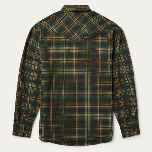 Brushed Flannel Western Shirt Men