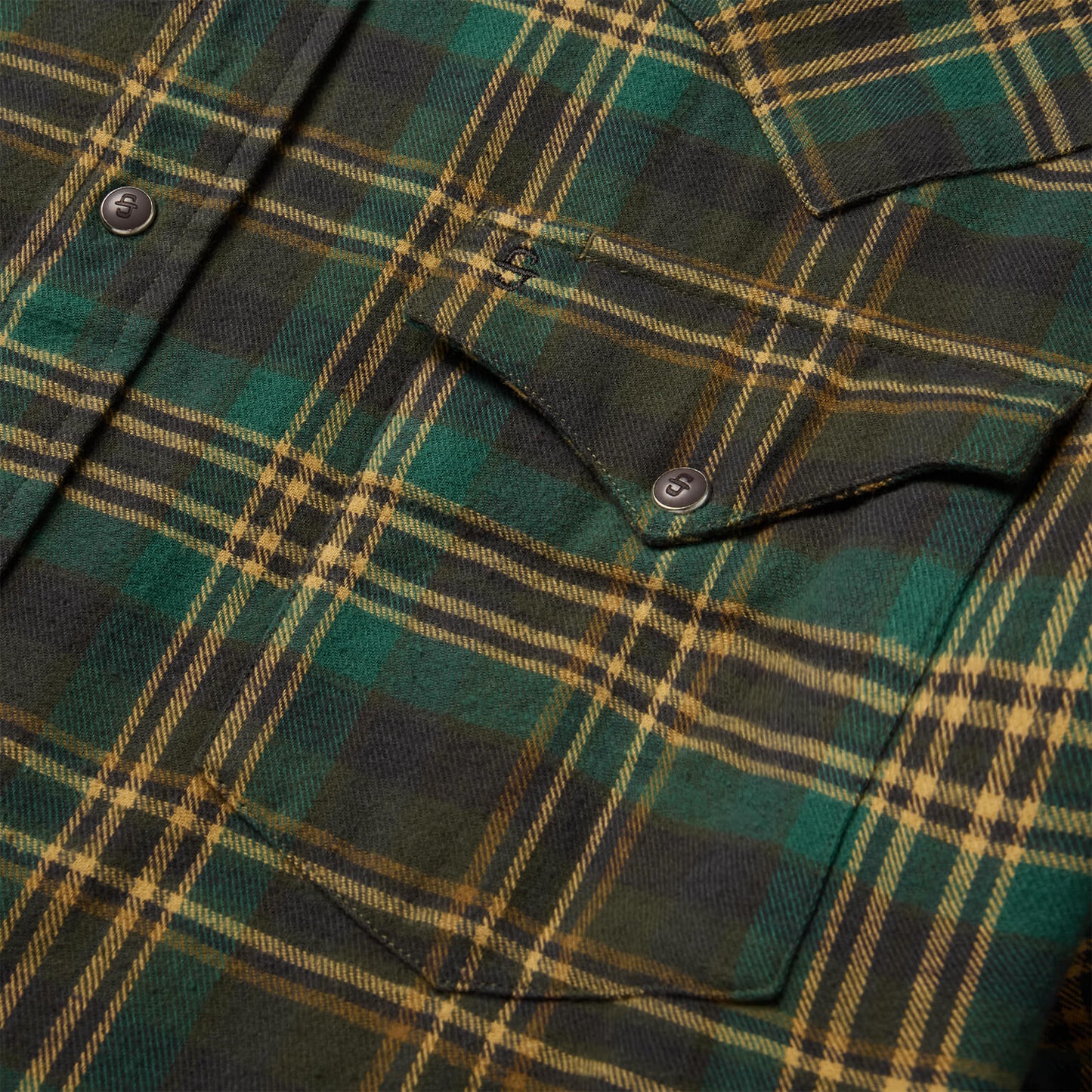 Brushed Flannel Western Shirt Men