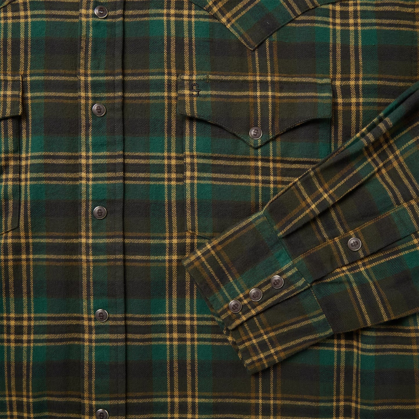 Brushed Flannel Western Shirt Men