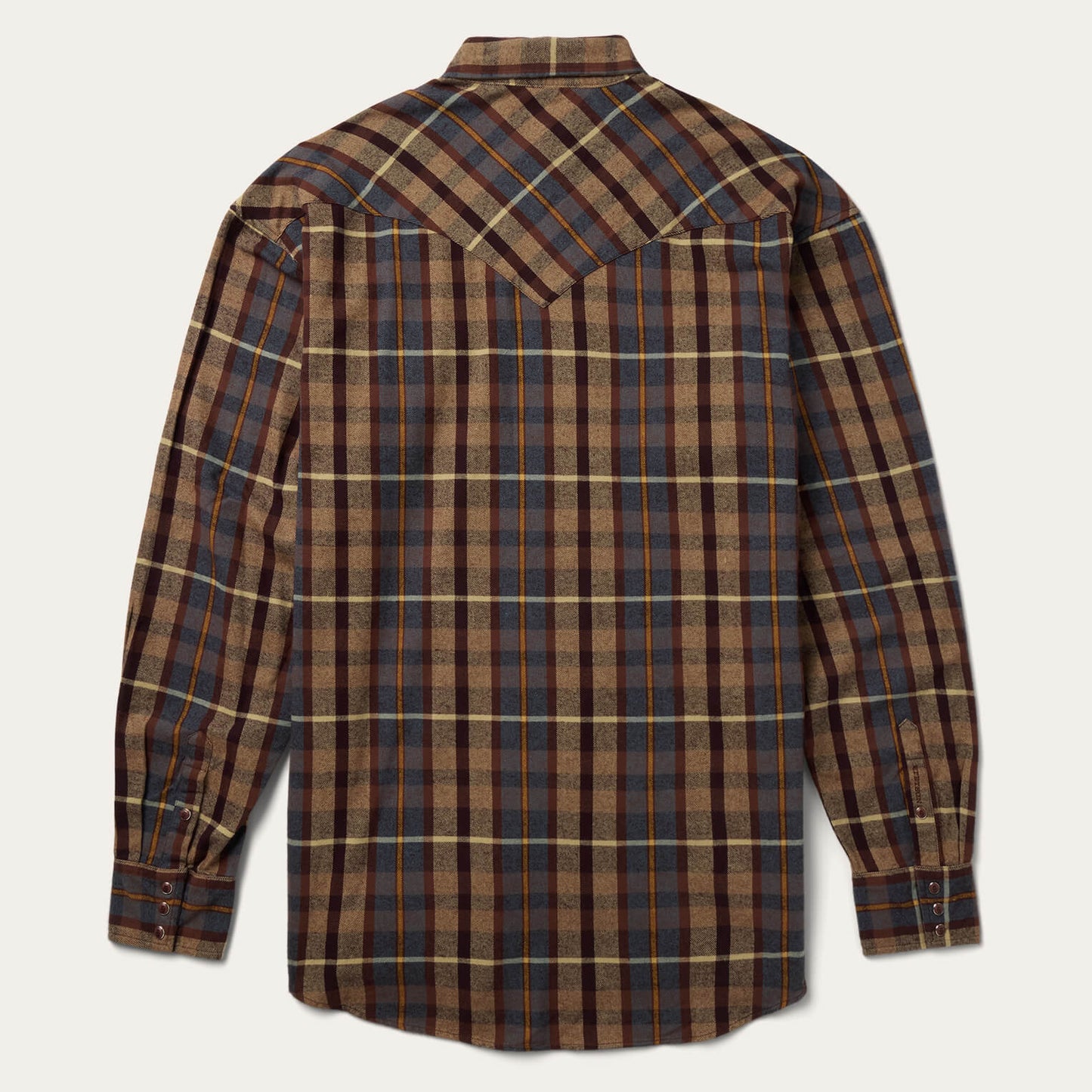 Brushed Flannel Western Shirt Men