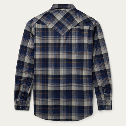 Brushed Flannel Western Shirt Men