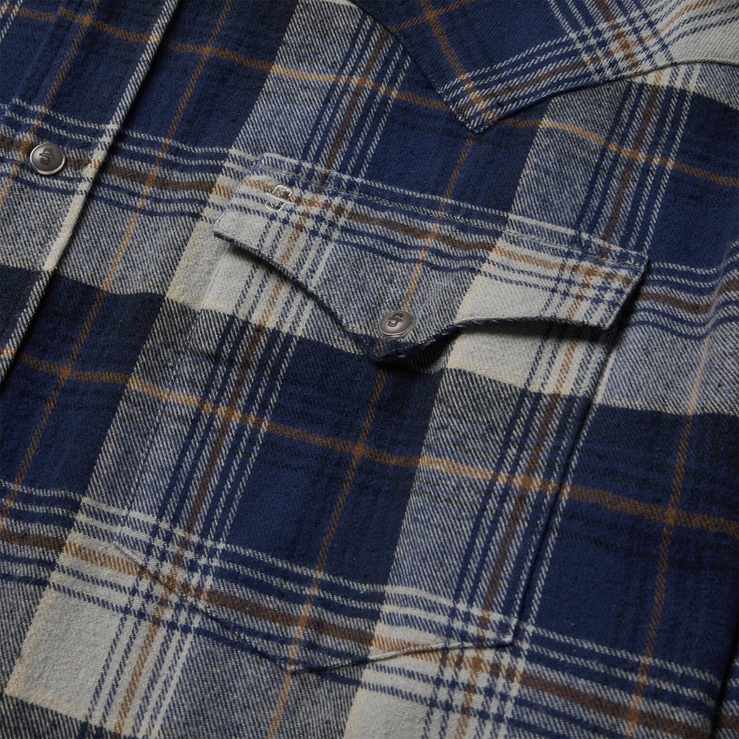 Brushed Flannel Western Shirt Men