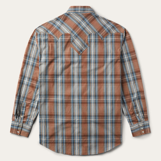 Rustic Plaid Western Shirt Men