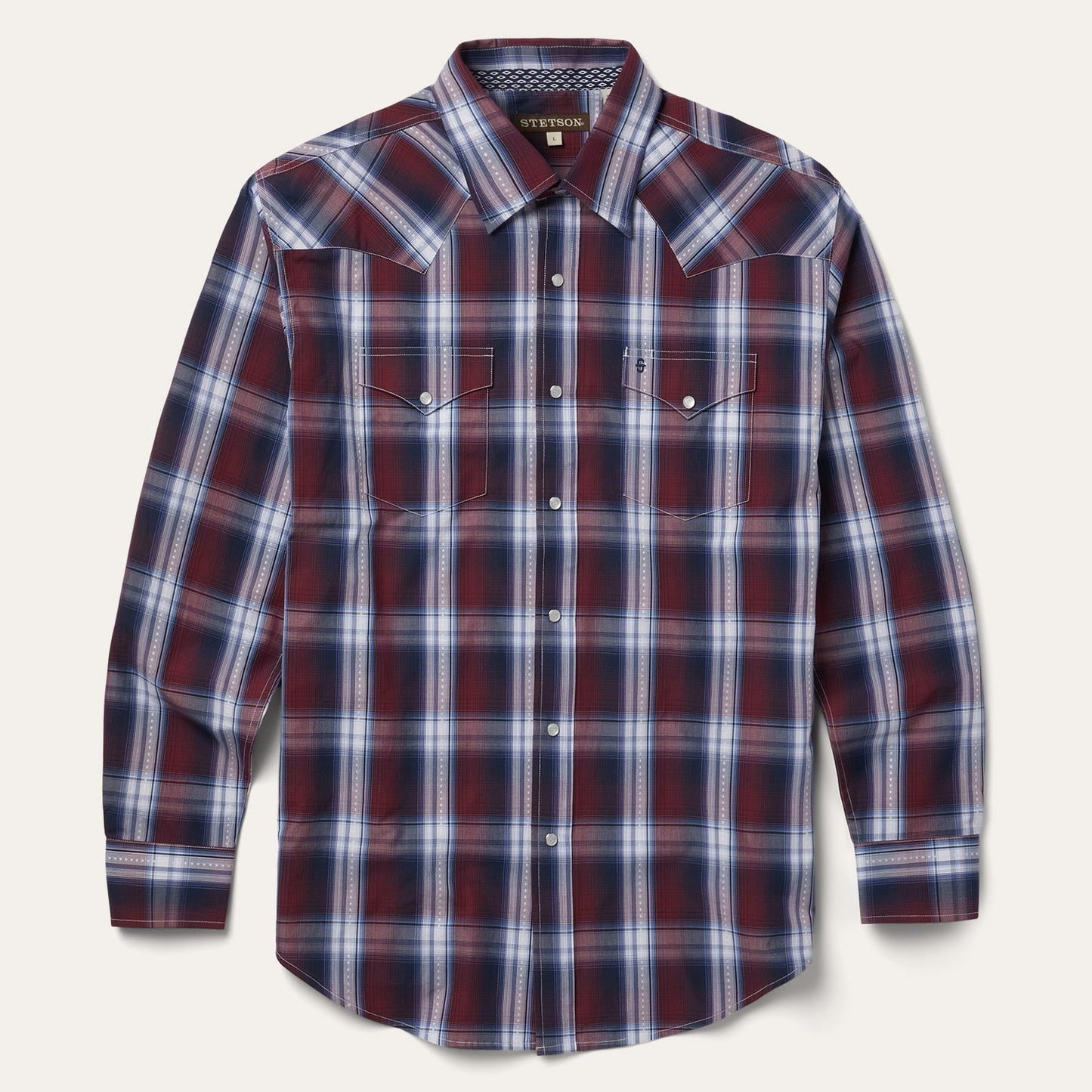 Good Luck Plaid Western Shirt Men